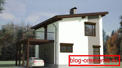 Proiectul unui acoperiș dintr-o pantă pentru o casă rezidențială