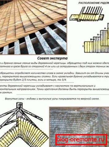Caracteristicile acoperișului de dale din lemn