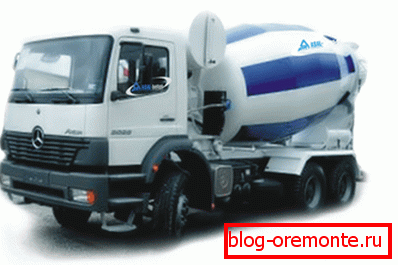Vehicul de livrare a betonului Vehicul de livrare a betonului
