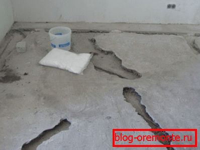 Podele de beton pregătite pentru reparații Podele de beton pregătite pentru reparații