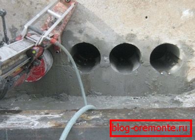 Găuri de găurire în structuri din beton Găuri de găurire în structuri din beton