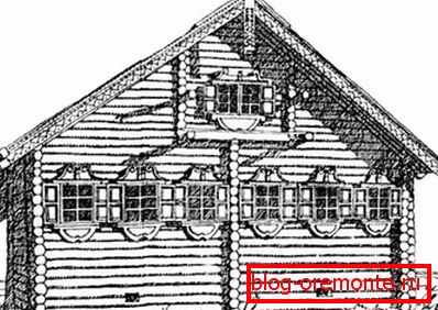Casa cu acoperiș masculin, secolul al XIX-lea. Casa cu acoperiș masculin, secolul al XIX-lea.