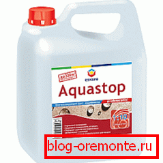 Grundul de impermeabilizare pentru podeaua de beton Akvastop Grundul de impermeabilizare pentru podeaua de beton Akvastop