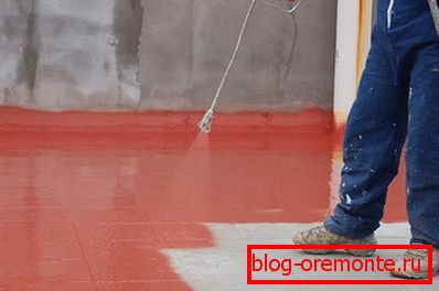 Hidroizolarea podelei cu cauciuc lichid