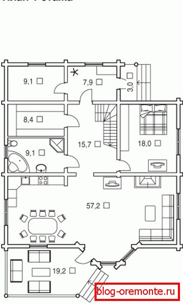 Planul finit al construcției din lemn vă permite să calculați cantitatea de material cu o precizie ridicată. Planul finit al construcției din lemn vă permite să calculați cantitatea de material cu o precizie ridicată.