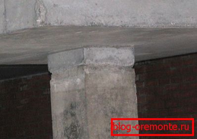 Cusătura rece la betonarea coloanei Cusătura rece la betonarea coloanei