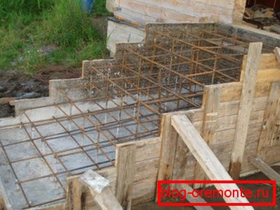verandă de beton cu propriile mâini