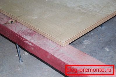 Instalarea placajului pe lagune