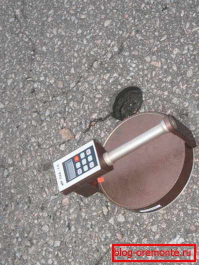 În fotografie - determinarea gradului de compactare a stratului de acoperire. În fotografie - determinarea gradului de compactare a stratului de acoperire.