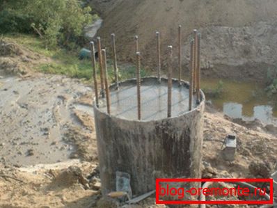 Secțiunea inferioară a unei coloane rotunde Secțiunea inferioară a unei coloane rotunde