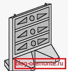Panouri de beton cu o talpa CU 24.25-160