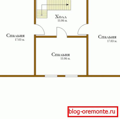 Planul casei de lemn. Planul casei de lemn.