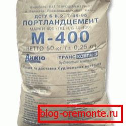 Portland ciment M400 într-o pungă de 50 kg Portland ciment M400 într-o pungă de 50 kg