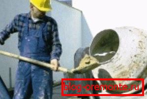 Când gătiți într-un mixer de beton, puteți calcula raportul în lopate Când gătiți într-un mixer de beton, puteți calcula raportul în lopate