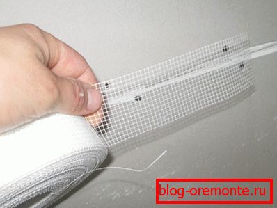 Prelucrarea cusăturii din ghips Prelucrarea cusăturii din ghips