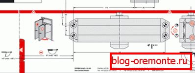 Schema de instalare a ușii de apropiere: șablonul de montare Schema de instalare a ușii de apropiere: șablonul de montare