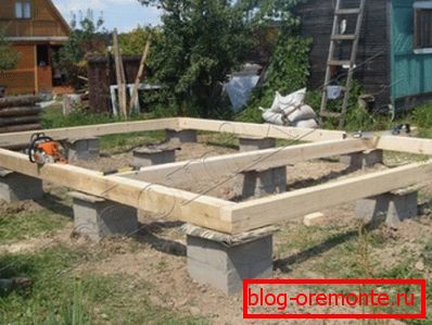 Coloană de fundație cu grilă de lemn Coloană de fundație cu grilă de lemn