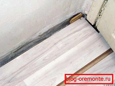 Plasarea primului rând de laminat
