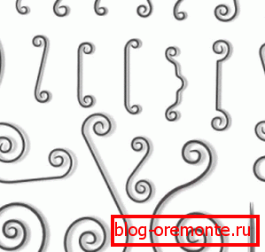 Figura Exemple de curbură poarta forjate desene