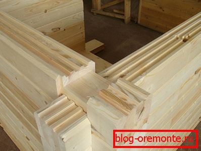 Constructia de pereti din lemn profilate Constructia de pereti din lemn profilate