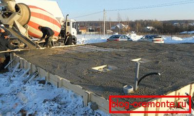 Turnarea betonului la temperatura minus Turnarea betonului la temperatura minus